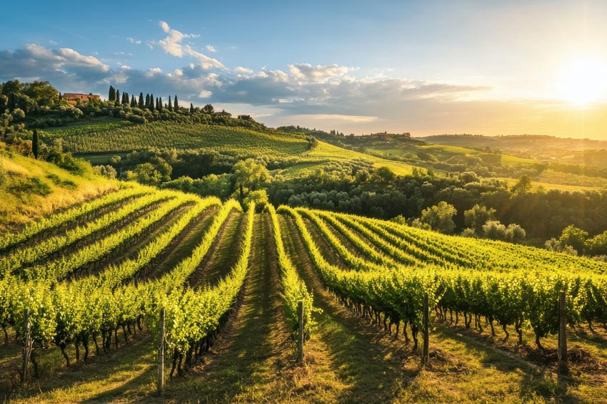 Landschaft der Toskana in Italien