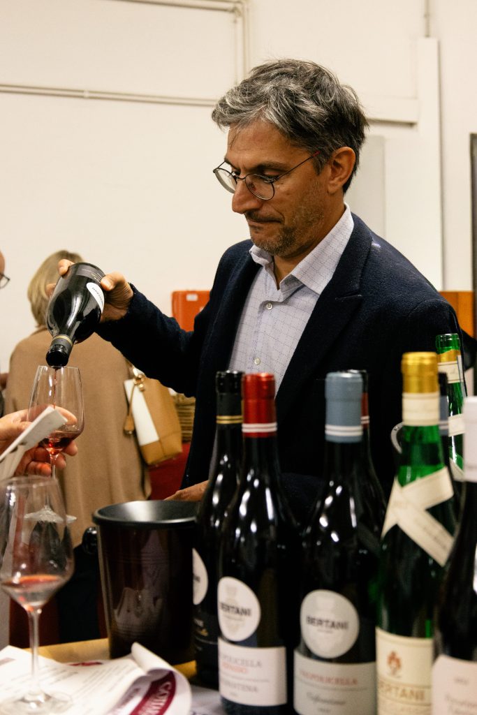 Am Bertanistand: Matteo Burani